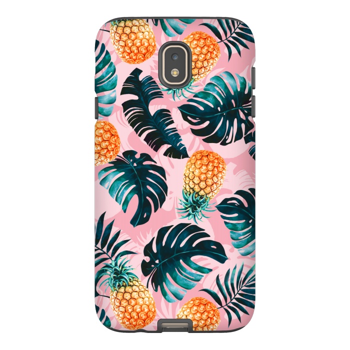 Galaxy J7 StrongFit Pineapple and Leaf Pattern by Burcu Korkmazyurek