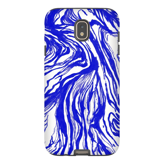 Galaxy J7 StrongFit Marble Royal by Caitlin Workman