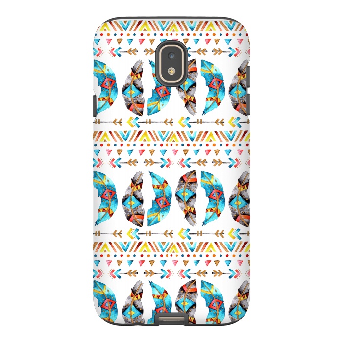 Galaxy J7 StrongFit Feathers and Arrows by Pom Graphic Design