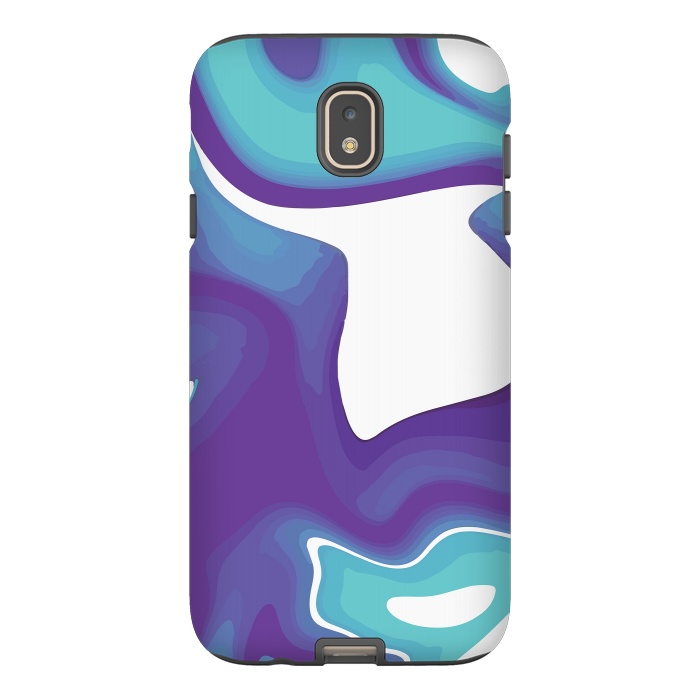 Galaxy J7 StrongFit Liquid Marble Purple Shades 010 by Jelena Obradovic