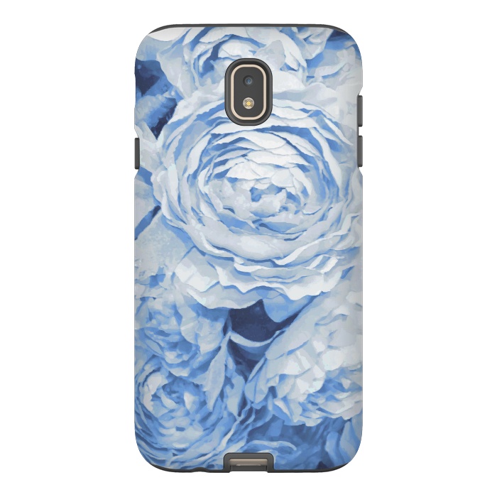 Galaxy J7 StrongFit Blue roses by Julia Grifol