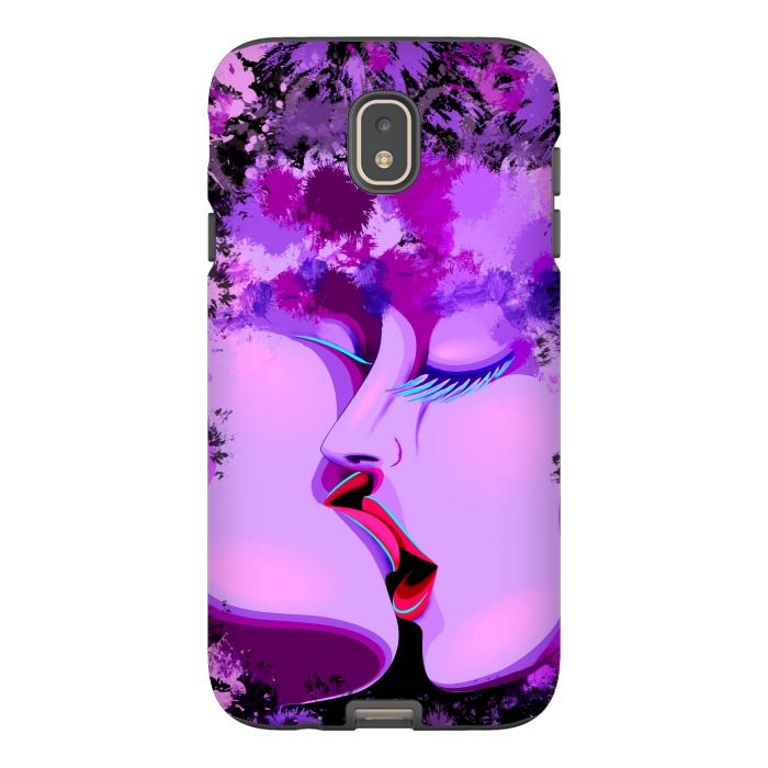 Galaxy J7 StrongFit Lovers Kiss Ultraviolet Love Romance   by BluedarkArt