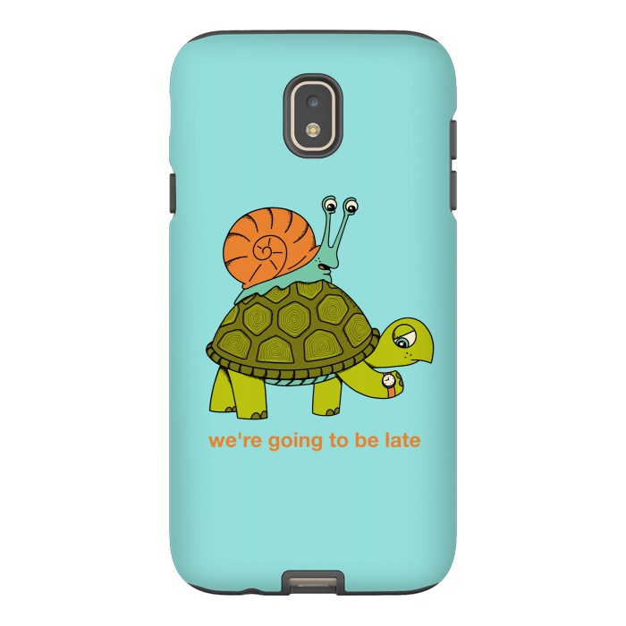 Galaxy J7 StrongFit Turtle and Snail-2 by Coffee Man