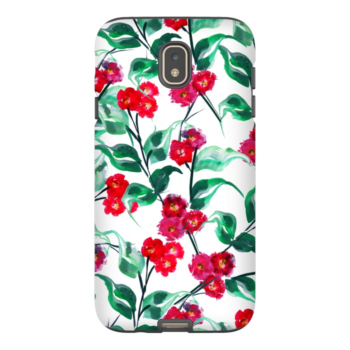 Galaxy J7 StrongFit Tropical Watercolor Flower Pattern VII by Bledi