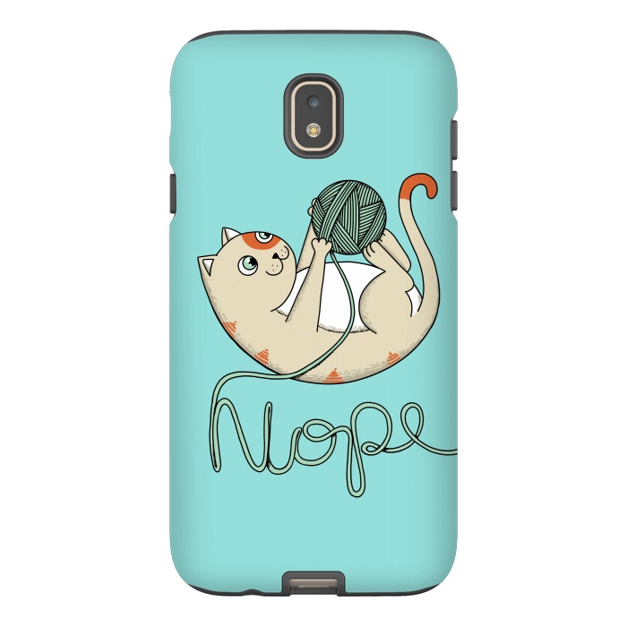 Galaxy J7 StrongFit Cat nope 2 by Coffee Man