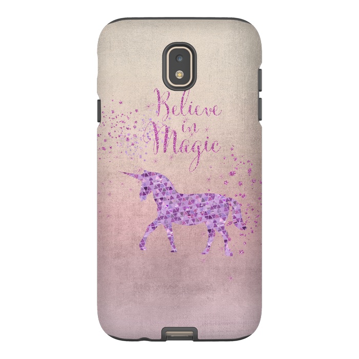 Galaxy J7 StrongFit Unicorn Believe In Magic by Andrea Haase