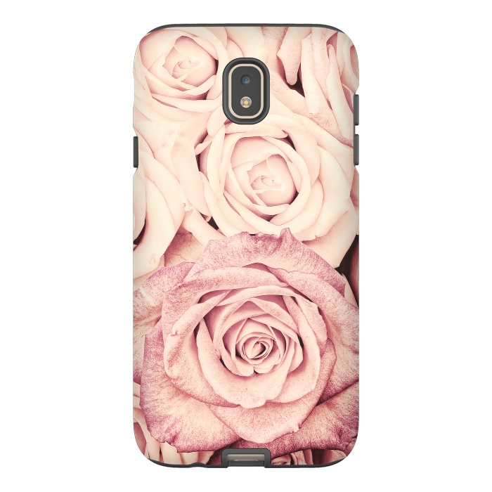 Galaxy J7 StrongFit Pink Vintage Roses by  Utart