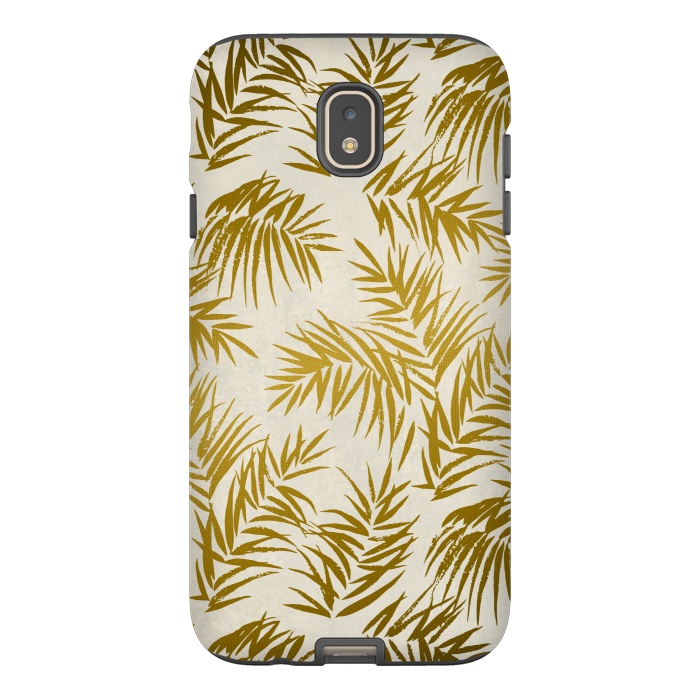 Galaxy J7 StrongFit Golden Palm Leaves 2 by Andrea Haase