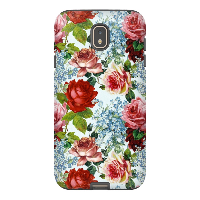 Galaxy J7 StrongFit Vintage roses and Forget Me Not by  Utart