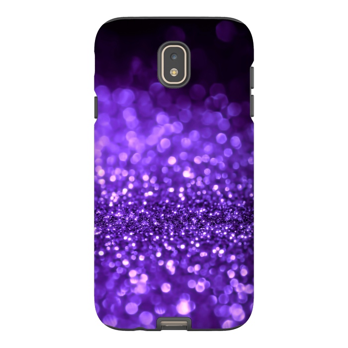 Galaxy J7 StrongFit Ultra Violet Faux Glitter by  Utart