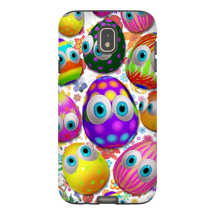 Galaxy J7 StrongFit Cute Easter Eggs Cartoon 3d Pattern by BluedarkArt