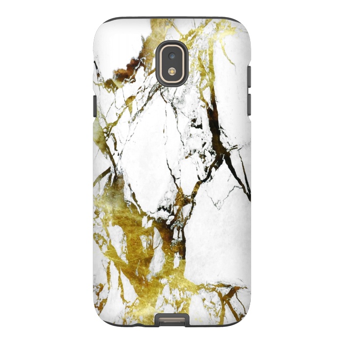 Galaxy J7 StrongFit Gold-White Marble Impress by ''CVogiatzi.