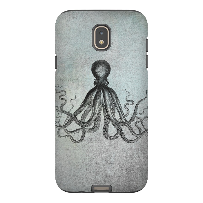 Galaxy J7 StrongFit Octopus Vintage Art by Andrea Haase