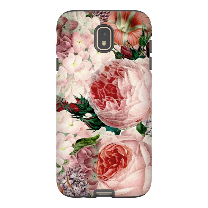 Galaxy J7 StrongFit Roses and Hydrangea Pattern by  Utart