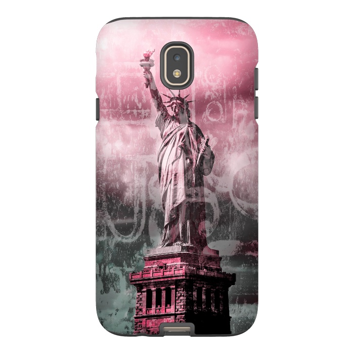 Galaxy J7 StrongFit Statue Of Liberty Mixed Media Art by Andrea Haase
