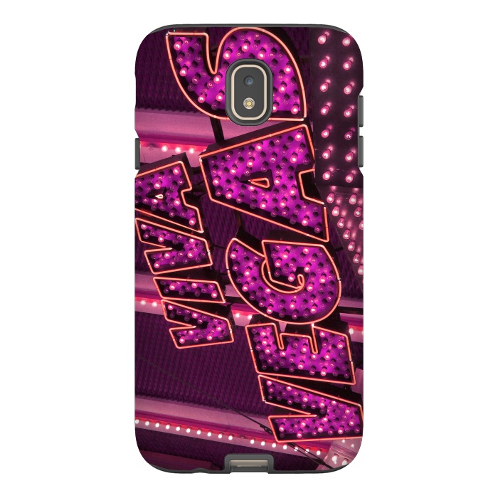 Galaxy J7 StrongFit Pink Las Vegas Neon Sign by Andrea Haase