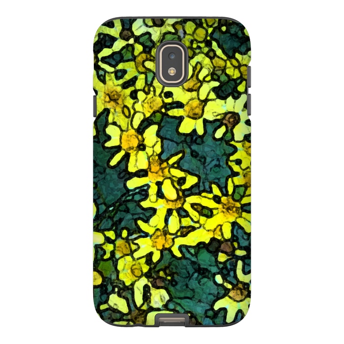 Galaxy J7 StrongFit Yellow Daisies by Majoih