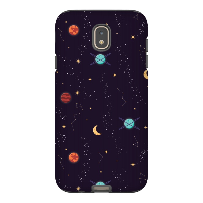 Galaxy J7 StrongFit Universe with planets and stars seamless pattern, cosmos starry night sky, vector illustration by Jelena Obradovic