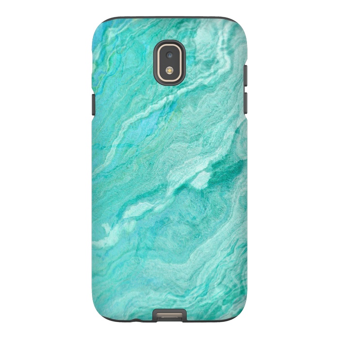Galaxy J7 StrongFit beautiful ink turquoise Marble texture by  Utart