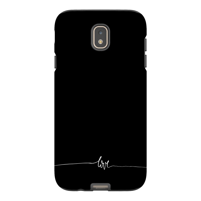 Galaxy J7 StrongFit Simply love - on black by DaDo ART