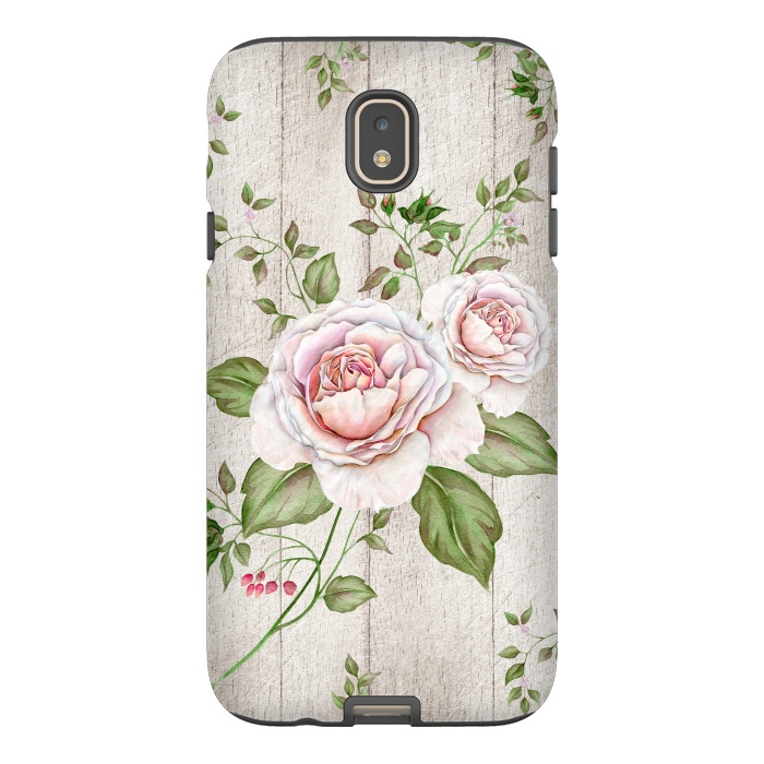 Galaxy J7 StrongFit Pink Rose by Creativeaxle