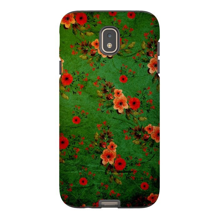 Galaxy J7 StrongFit Vintage Flowers by Rossy Villarreal