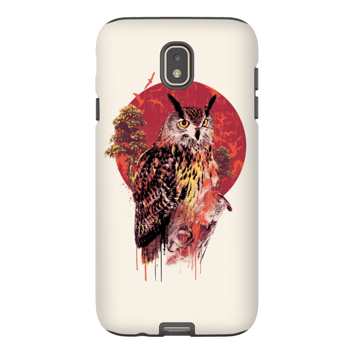 Galaxy J7 StrongFit Owl Red by Riza Peker