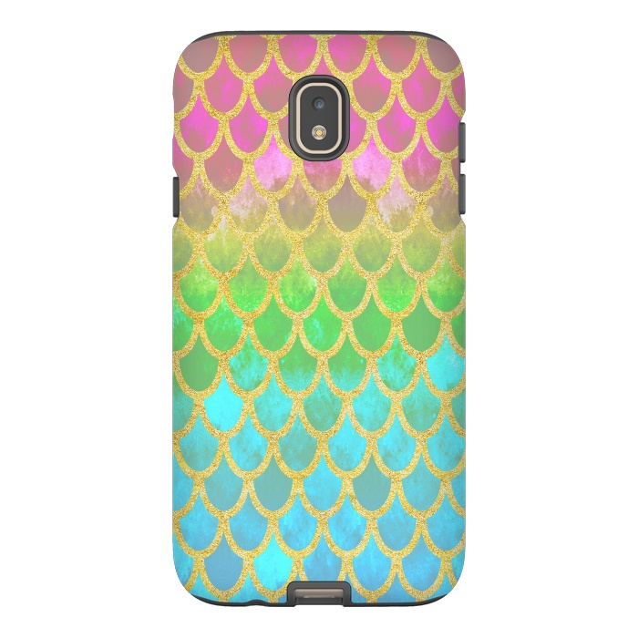 Galaxy J7 StrongFit Pretty Mermaid Scales 115 by Angelika Parker