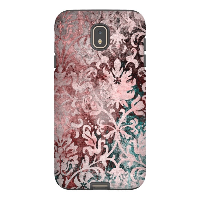 Galaxy J7 StrongFit Rosegold Damask 2 by Andrea Haase