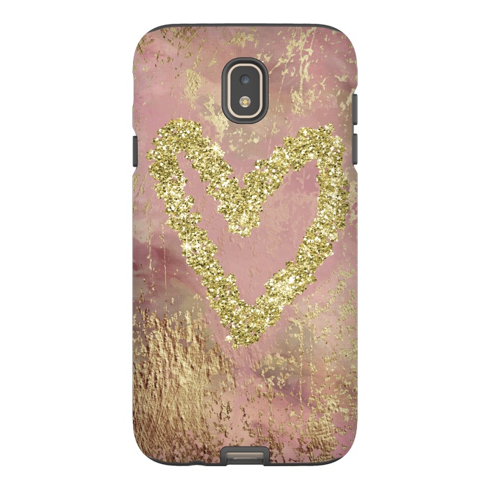 Galaxy J7 StrongFit Sparkling Heart by Andrea Haase