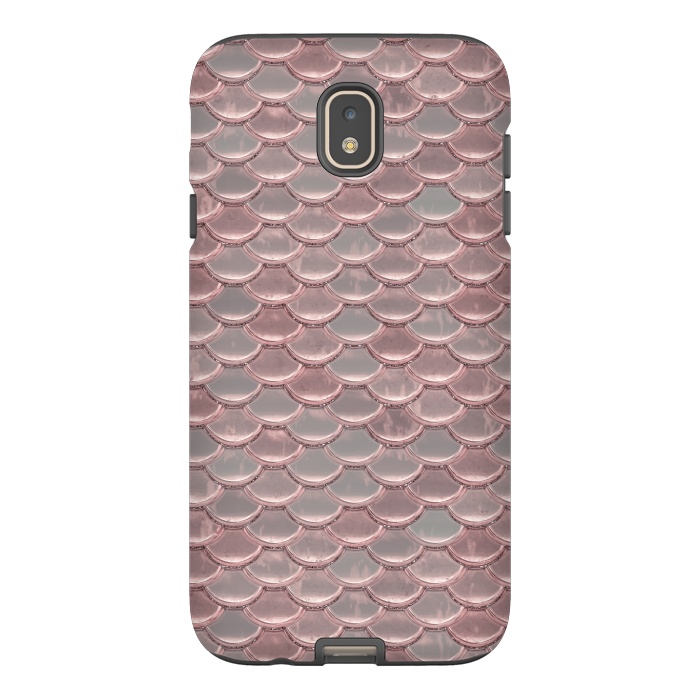 Galaxy J7 StrongFit Pink Snake Skin by Andrea Haase
