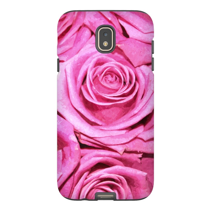 Galaxy J7 StrongFit Pink Roses  by Alemi