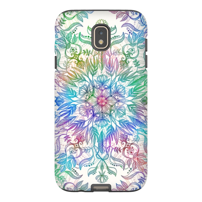 Galaxy J7 StrongFit Nature Mandala in Rainbow Hues by Micklyn Le Feuvre
