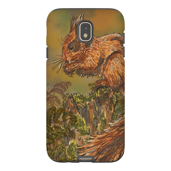 Galaxy J7 StrongFit September Squirrel by Lotti Brown