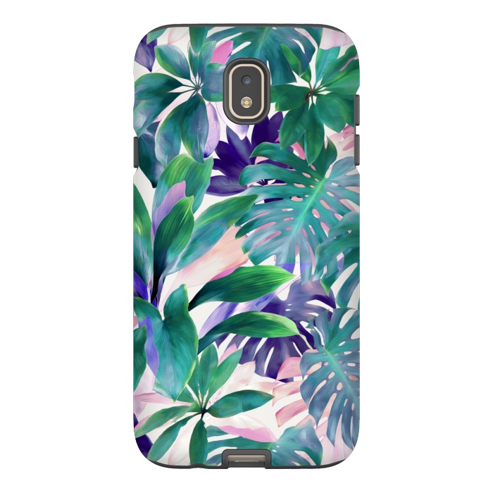 Galaxy J7 StrongFit Pastel Summer Tropical Jungle by Micklyn Le Feuvre