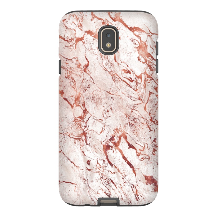 Galaxy J7 StrongFit ROSE GOLD MARBLE by Art Design Works