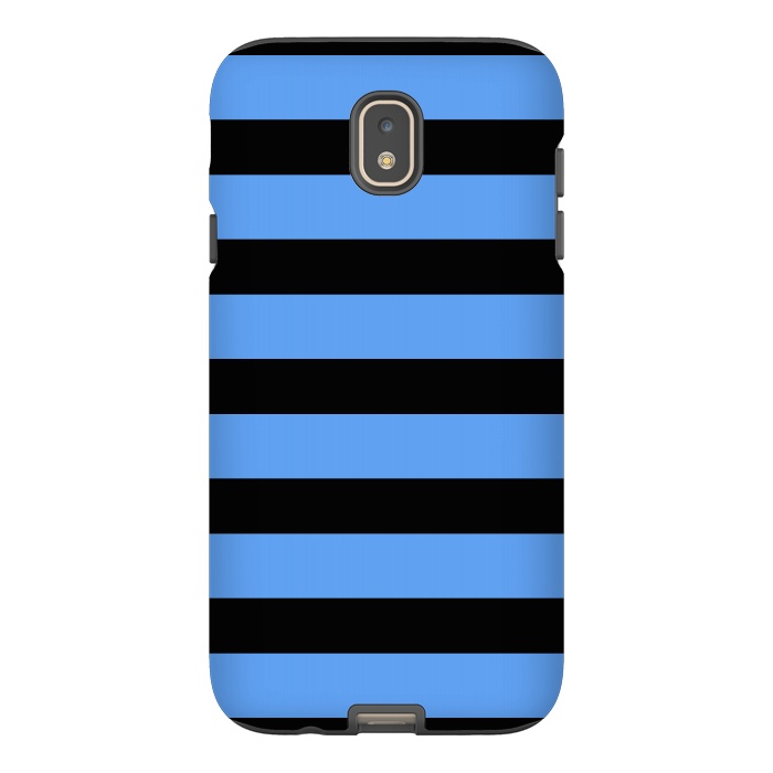 Galaxy J7 StrongFit blue black stripes by Vincent Patrick Trinidad