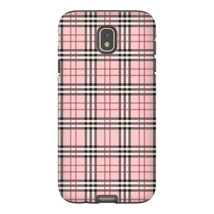 Galaxy J7 StrongFit Luxury Plaid by Quirk It Up