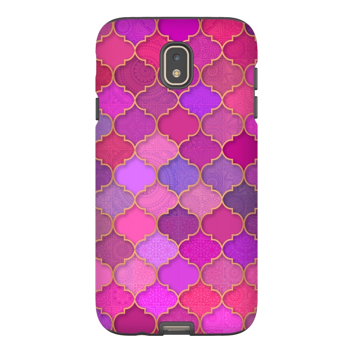 Galaxy J7 StrongFit Moroccan Tiles Pattern by Quirk It Up
