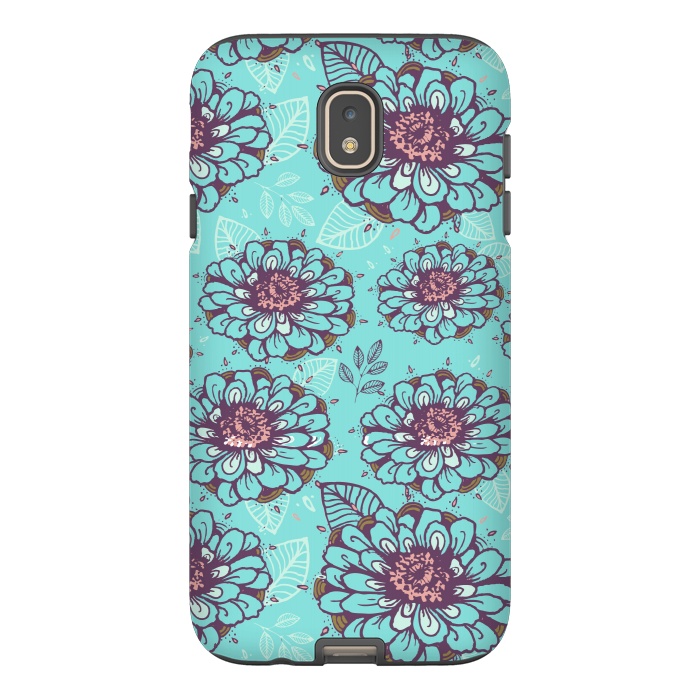 Galaxy J7 StrongFit Floral Garden  by Rose Halsey