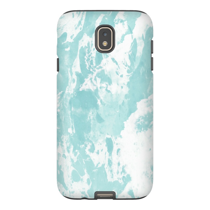 Galaxy J7 StrongFit Mint blue abstract by Jms