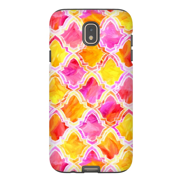 Galaxy J7 StrongFit Marrakesh Inspired Moroccan In Sunset Colors  by Tigatiga
