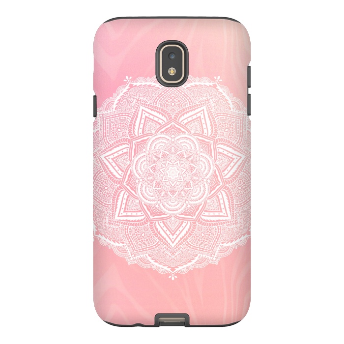 Galaxy J7 StrongFit Cute pink mandala by Jms