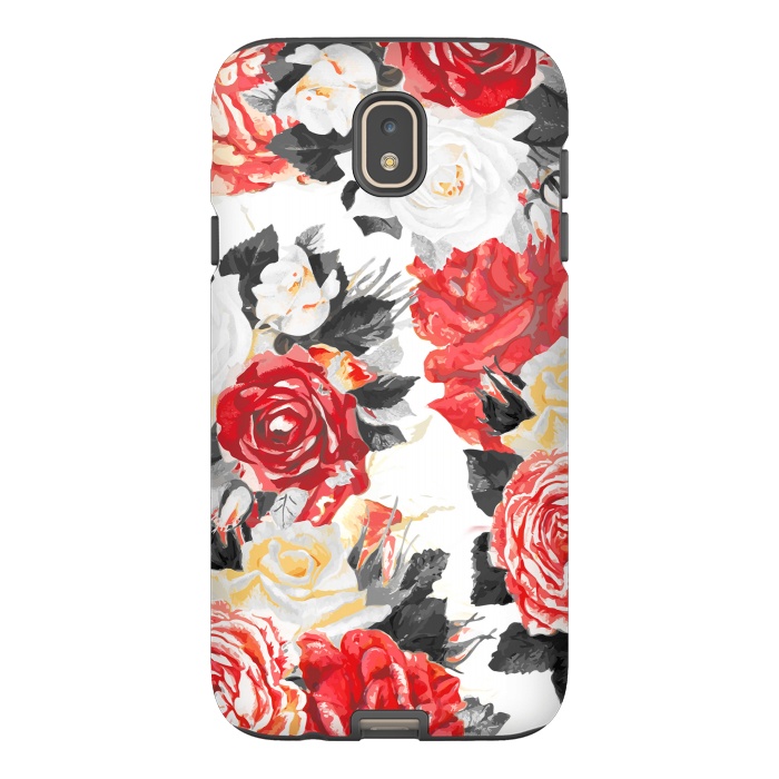 Galaxy J7 StrongFit Red and white rose bouquet by Oana 