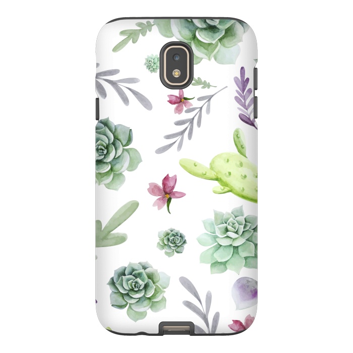 Galaxy J7 StrongFit Cactus Watercolor Pattern by Bledi