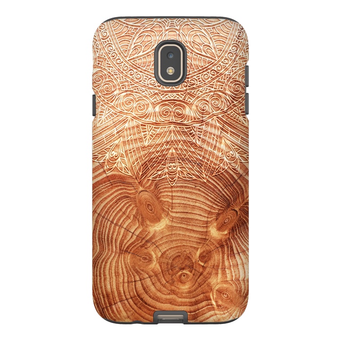 Galaxy J7 StrongFit Mandala Wood I by Art Design Works