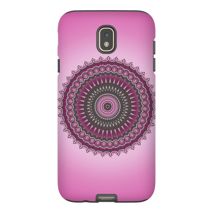 Galaxy J7 StrongFit Pink Mandala Ornament 2 by Andrea Haase