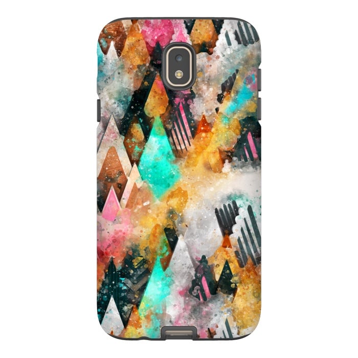 Galaxy J7 StrongFit Abstract Triangles by Creativeaxle