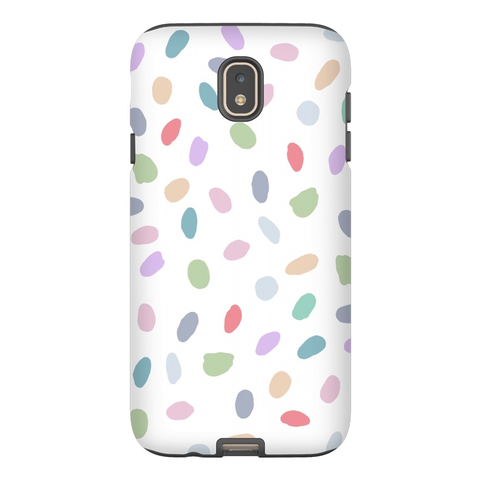 Galaxy J7 StrongFit Color Oval Dots by Creativeaxle