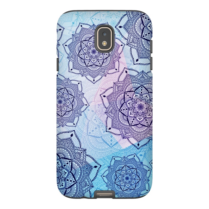 Galaxy J7 StrongFit Blue purple mandalas by Jms